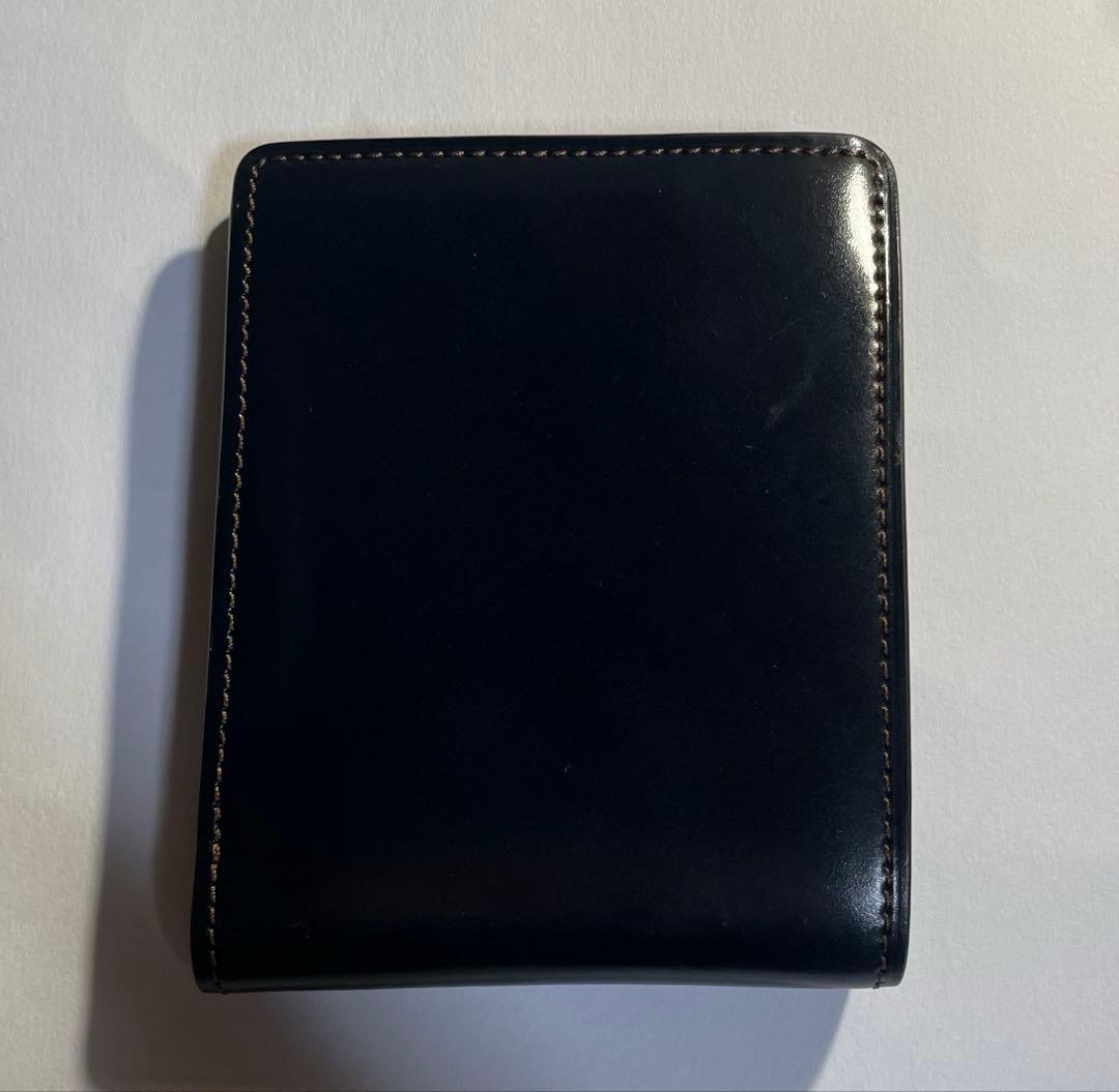 ココマイスター 2つ折り財布、ダークネイビー 美品