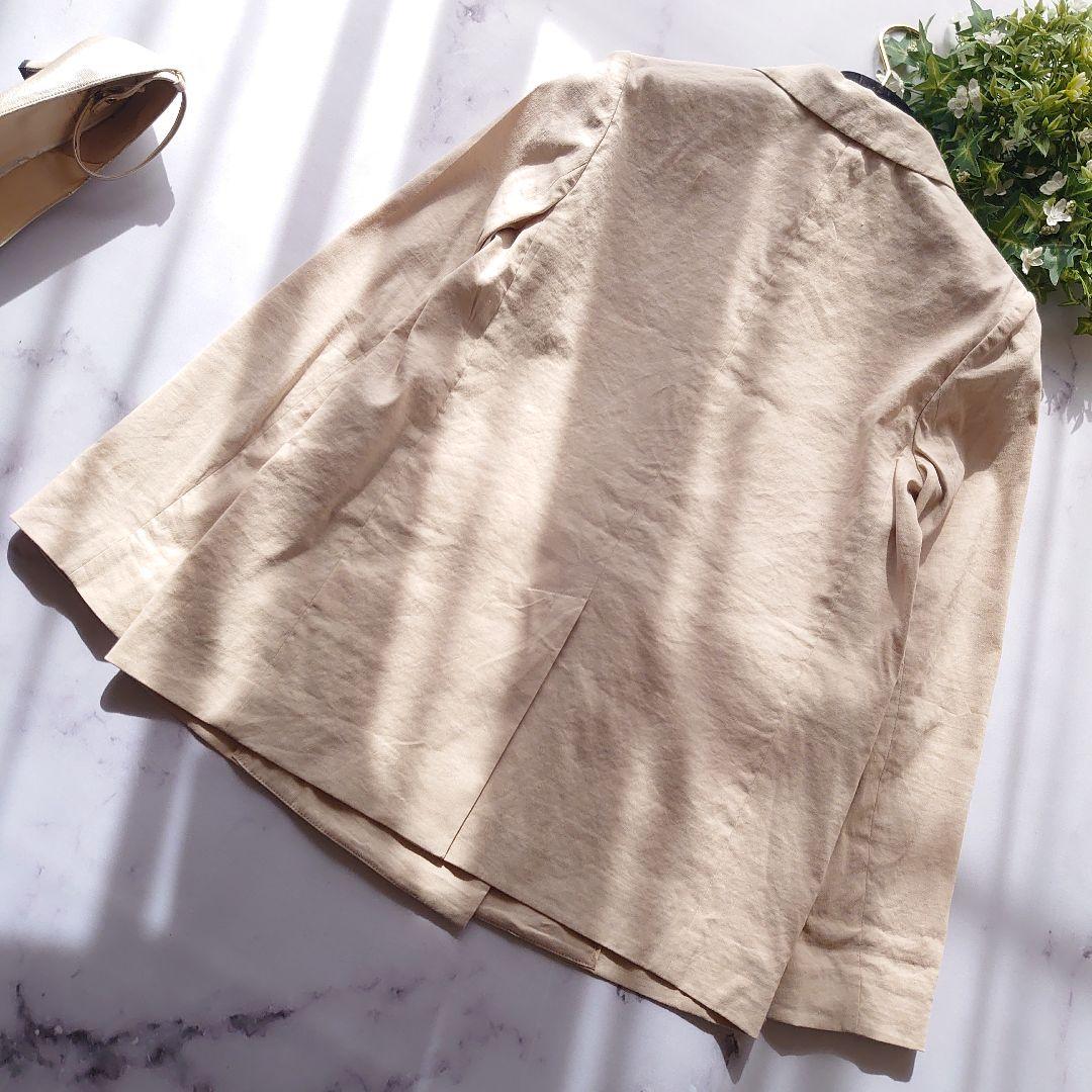 22S セオリーリュクス テーラードジャケット ダブル ベージュ リネン 32