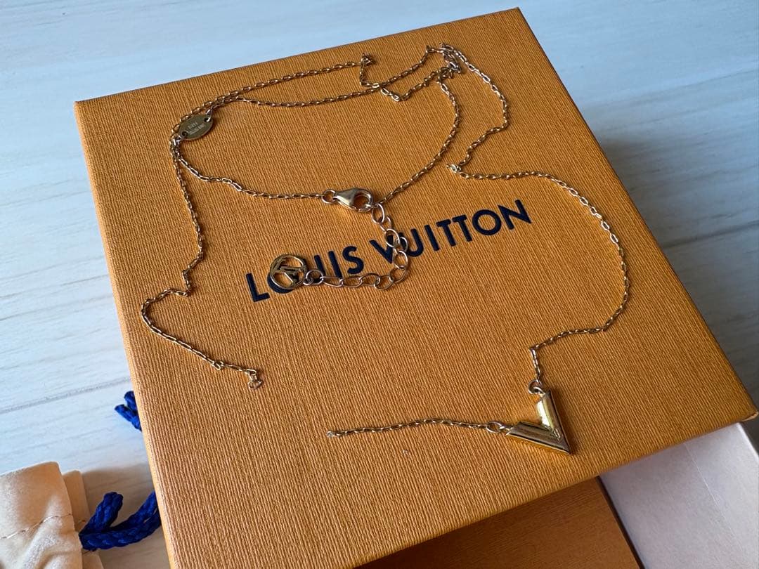 【正規品】LOUIS VUITTON ネックレス ゴールド チェーン切れあり