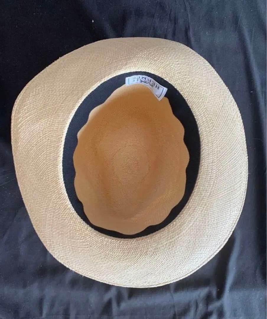 エルメス　セリエボタン　パナマハット