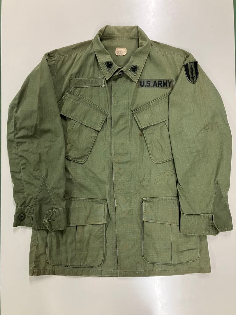 米軍実物　60's ④ ジャングルファティーグ　4th フルパッチ仕様