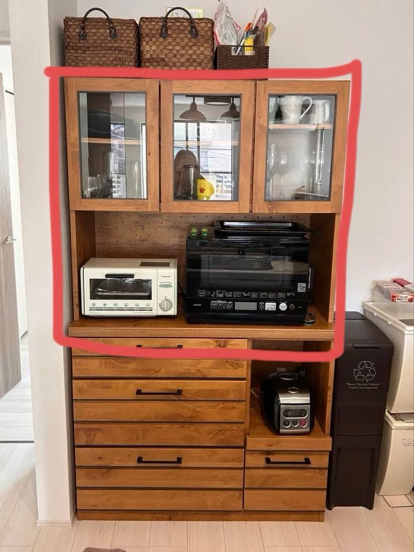 【開梱設置】Re:CENO リセノ LINA 105キッチンボード　上部