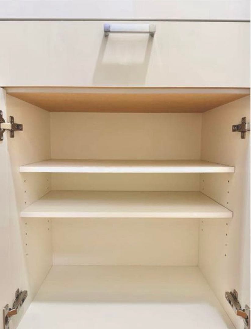 nn__m商品　食器棚　キッチンボード　ホワイト コンセント付