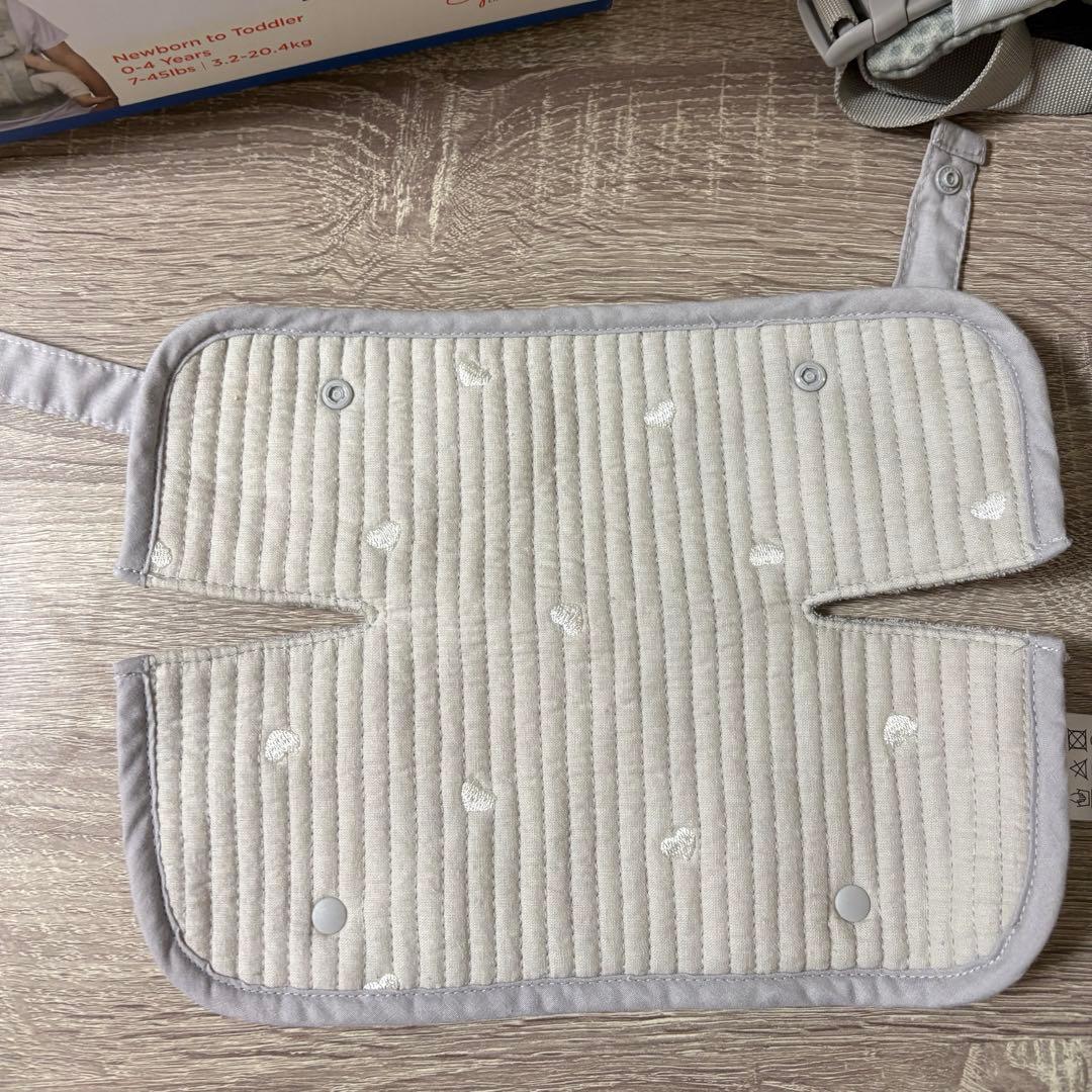 [美品]エルゴベビーオムニブリーズタイダイグレーよだれカバーセット
