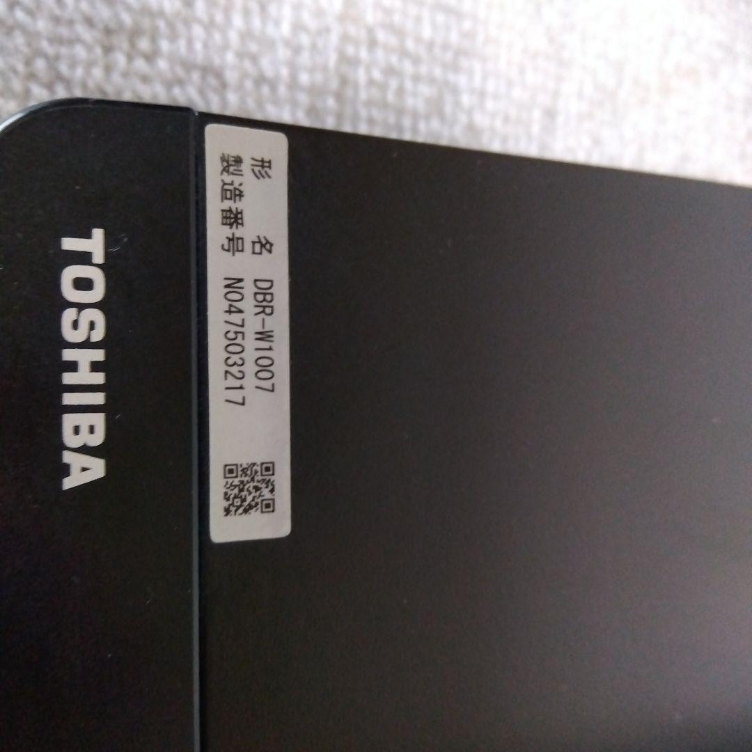 東芝W録画ブルーレイレコーダー DBR-W1007/2017年製