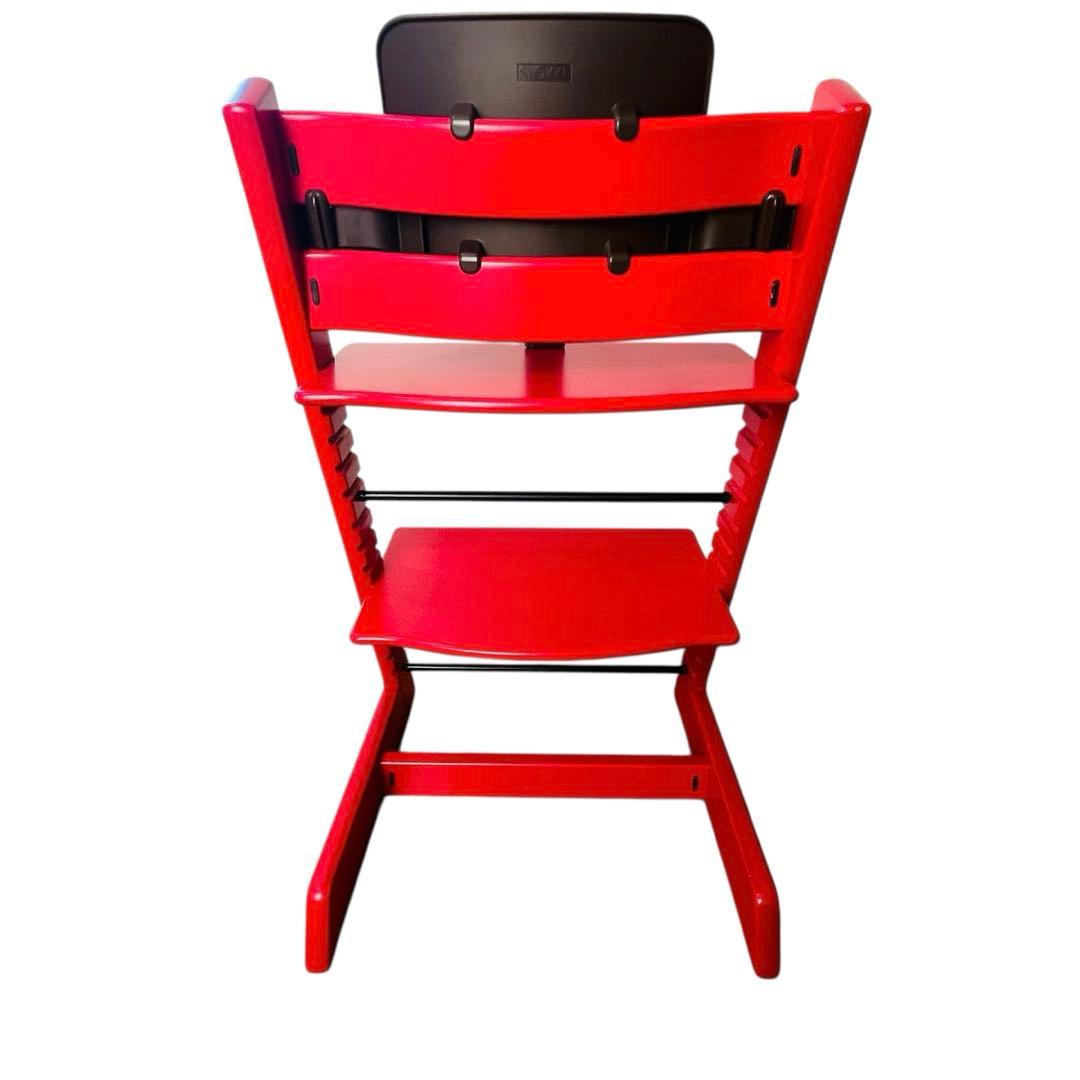 【良品 廃番】ストッケ トリップトラップ レッド シリアル4 ベビーガード付き