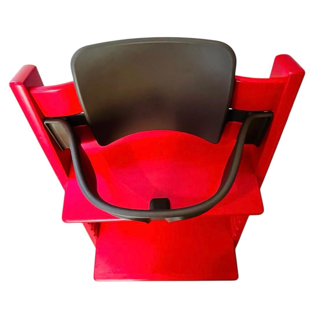 【良品 廃番】ストッケ トリップトラップ レッド シリアル4 ベビーガード付き