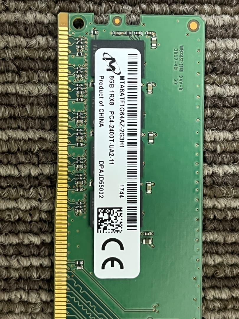 Micron DDR4-2400 8GB×2 16GB デスクトップ用メモリ純正