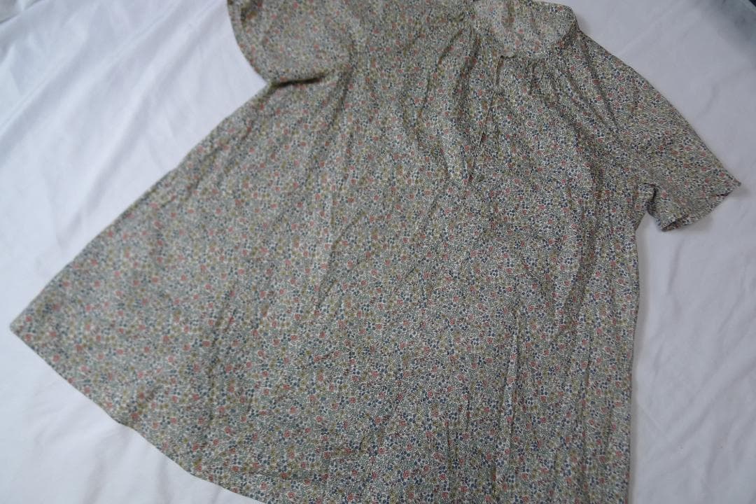 SOUTHGATE ポタニカルプリント Aライン チュニック M