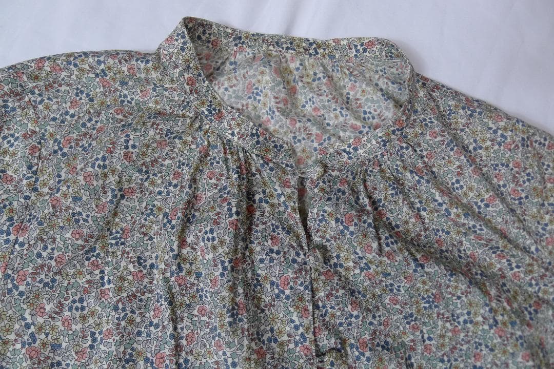 SOUTHGATE ポタニカルプリント Aライン チュニック M