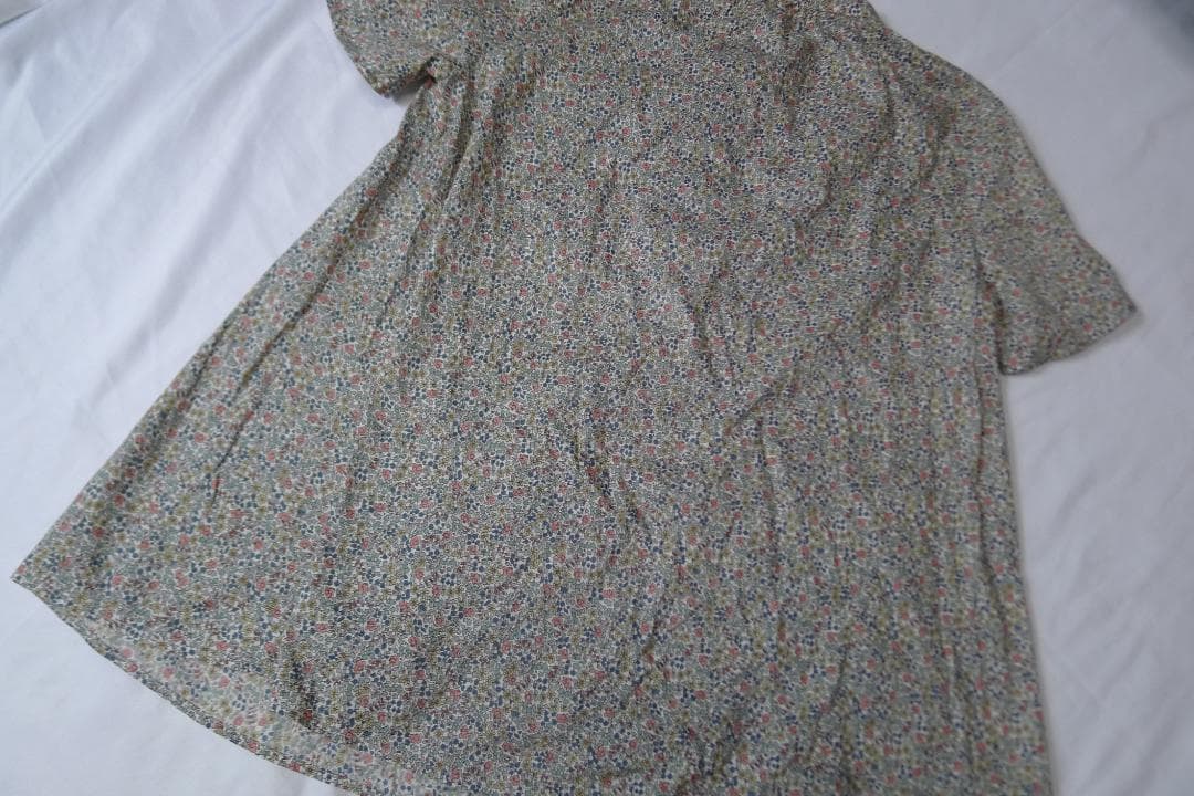 SOUTHGATE ポタニカルプリント Aライン チュニック M