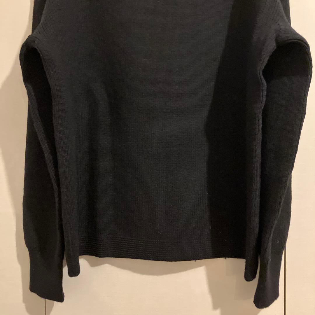 Butcher Products ウールリブ編みニット 42 ブラック