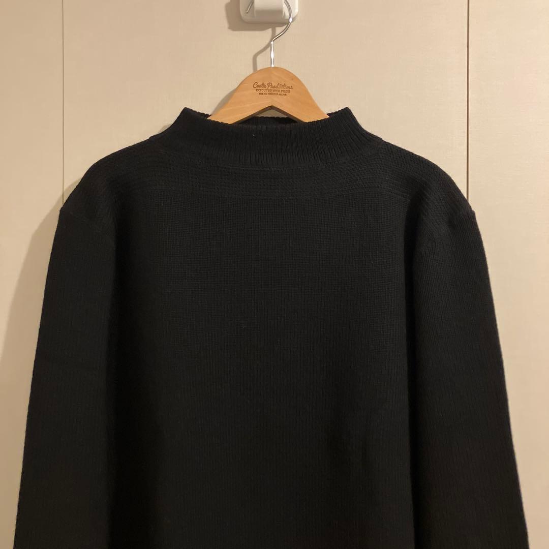 Butcher Products ウールリブ編みニット 42 ブラック