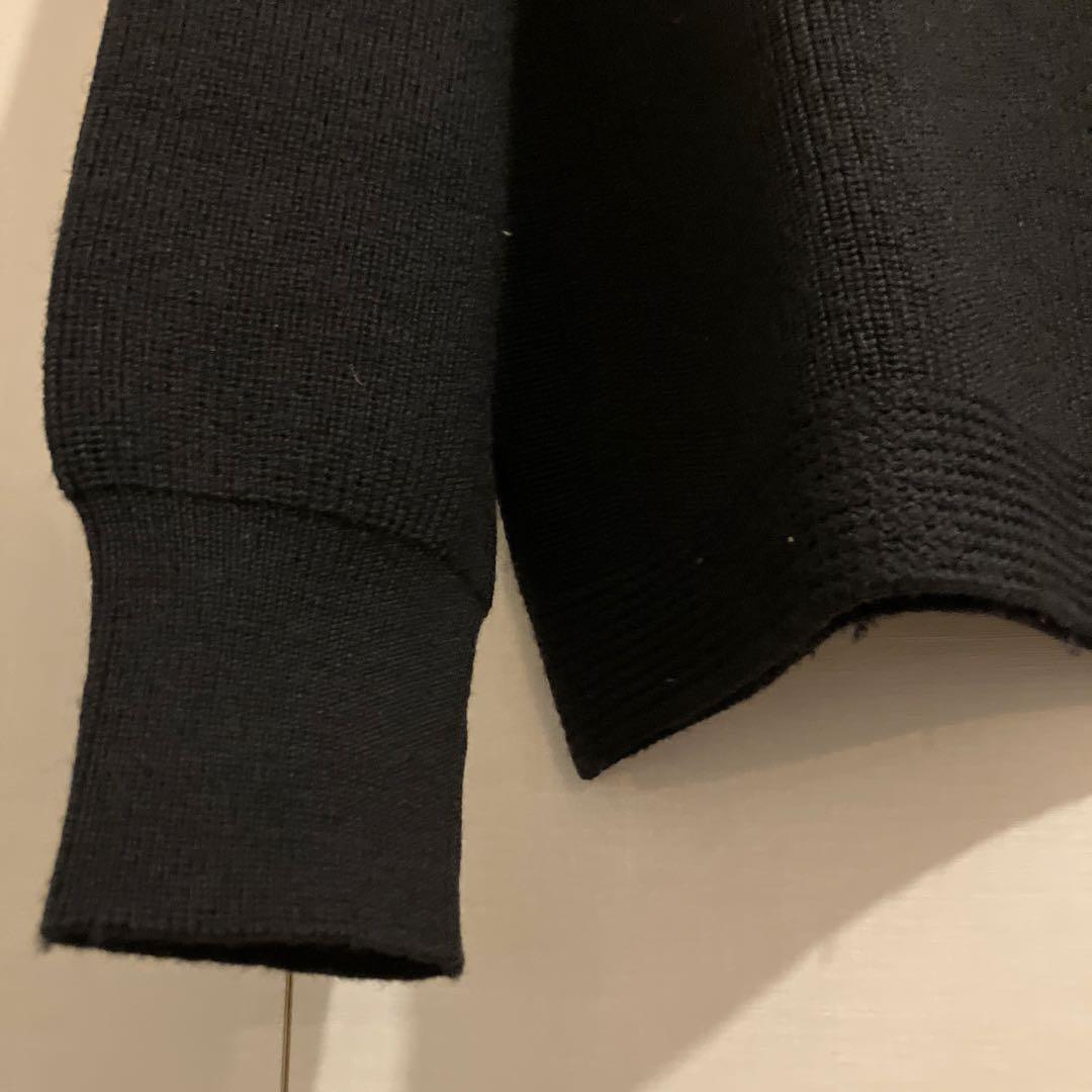 Butcher Products ウールリブ編みニット 42 ブラック