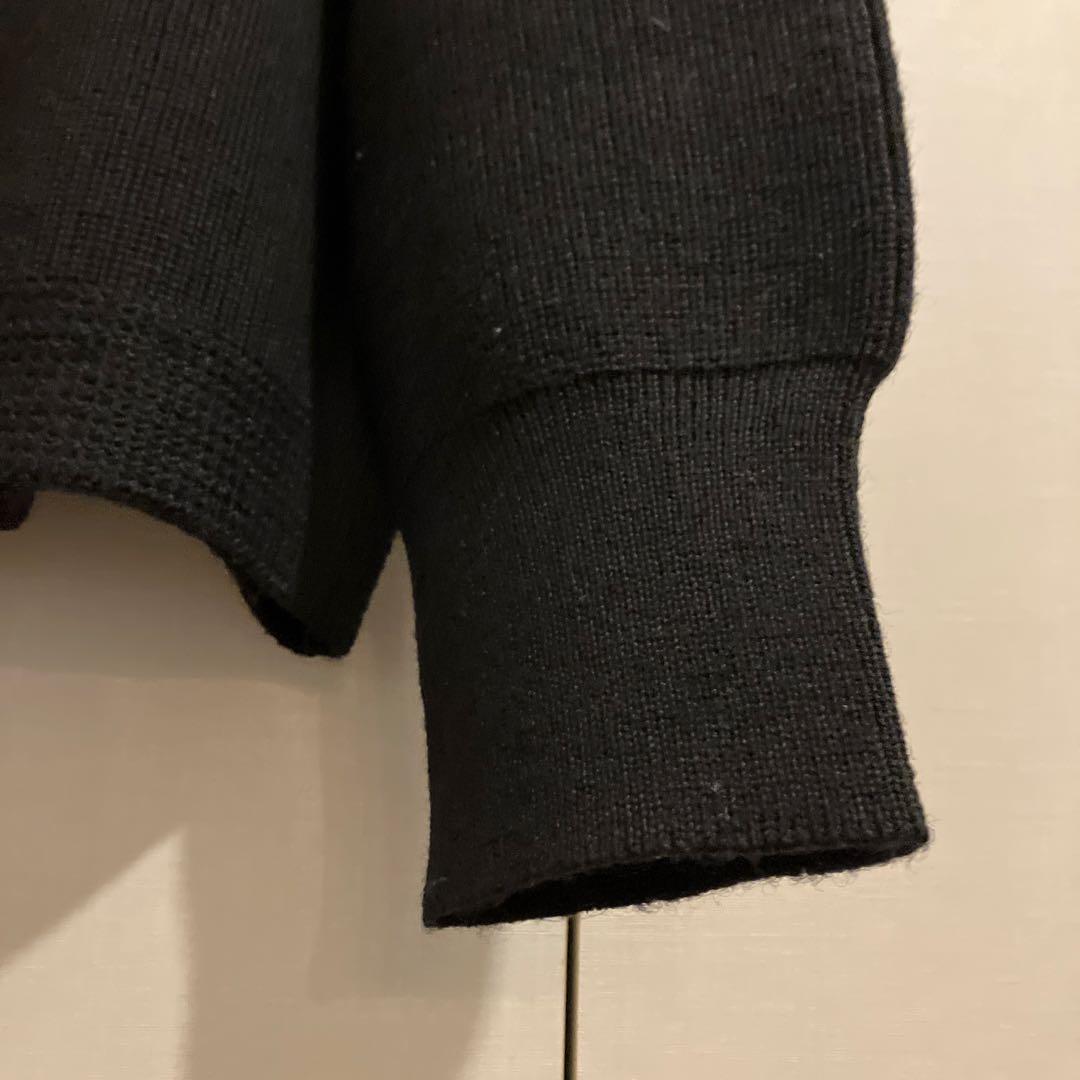 Butcher Products ウールリブ編みニット 42 ブラック