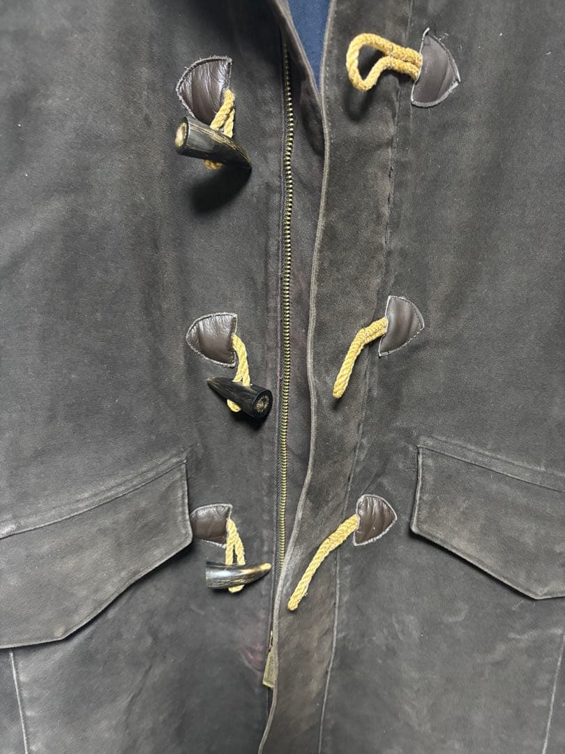 BROOKS BROTHERS ダークブラウン　ダッフルコート　イタリア製生地