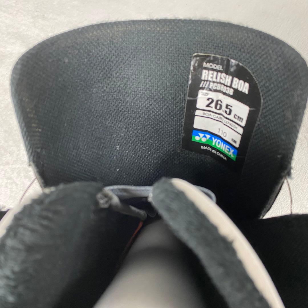 【美品】YONEX RELISH BOA 26.5㎝ スノボブーツ　レディース