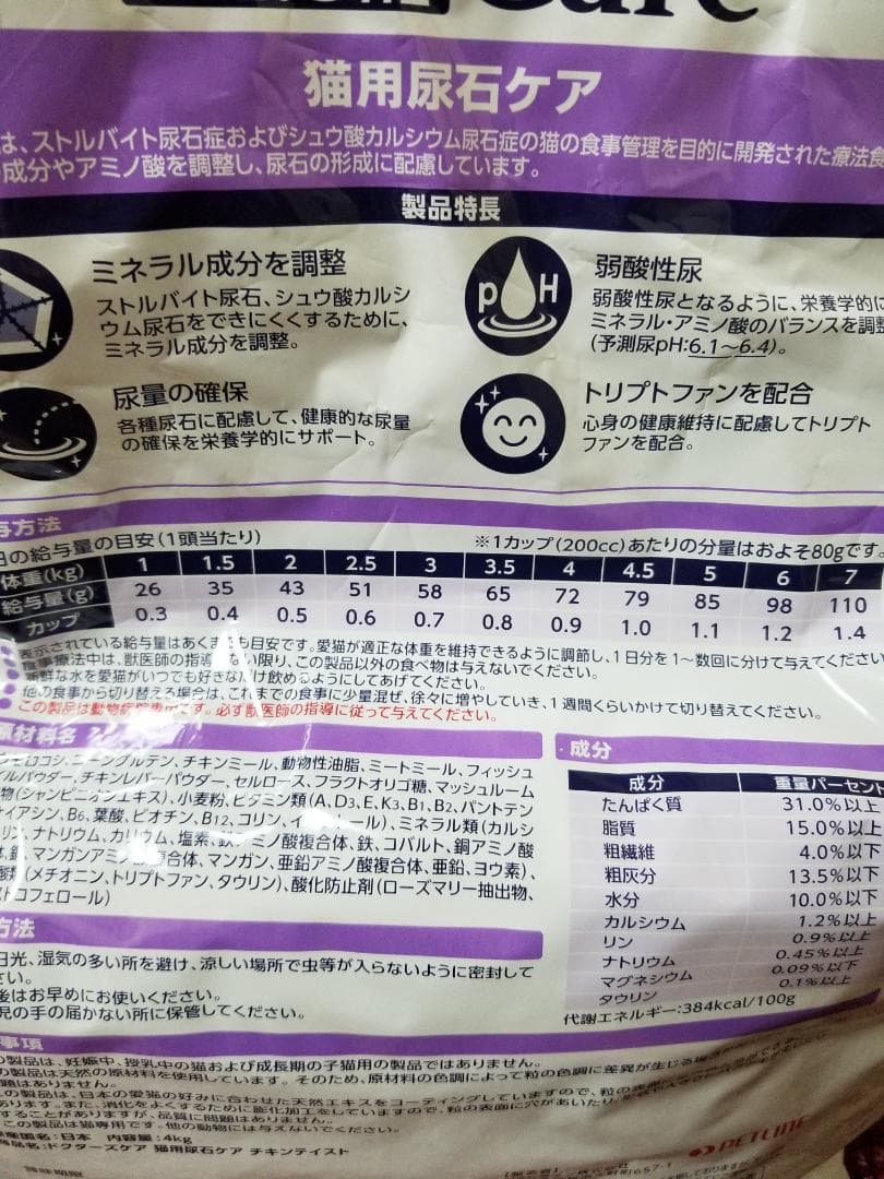 国産 ドクターズケア 猫用 尿石ケア 4㎏×2袋（8㎏）ストルバイト対応