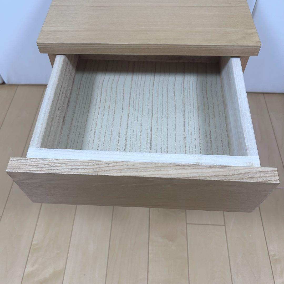 関家具 ナイトチェスト トネリ 極美品 ナチュラル ナイトテーブル 幅35