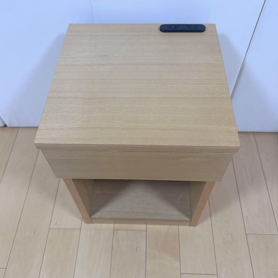 関家具 ナイトチェスト トネリ 極美品 ナチュラル ナイトテーブル 幅35