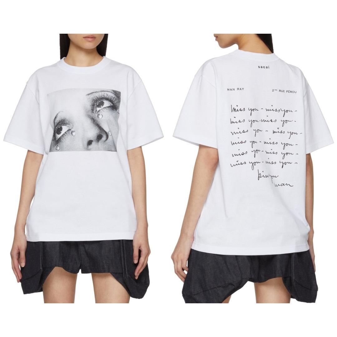1　SACAI 25AW MAN RAY 涙 Tシャツ　サカイ　マンレイ　新品