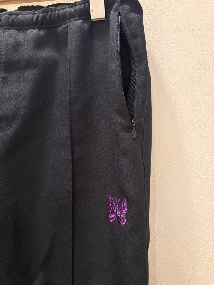 needles 黒のフレアジャージスラックス