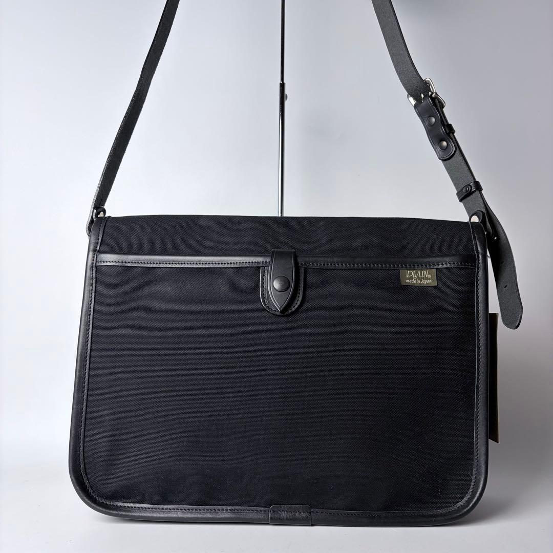 jeteePLAIN　キャンバスバッグ フィールドニューショルダー国産　黒