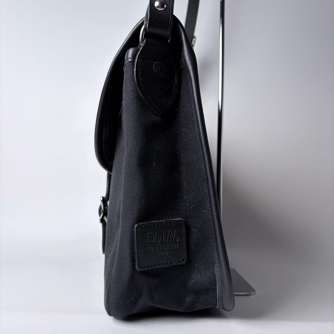 jeteePLAIN　キャンバスバッグ フィールドニューショルダー国産　黒
