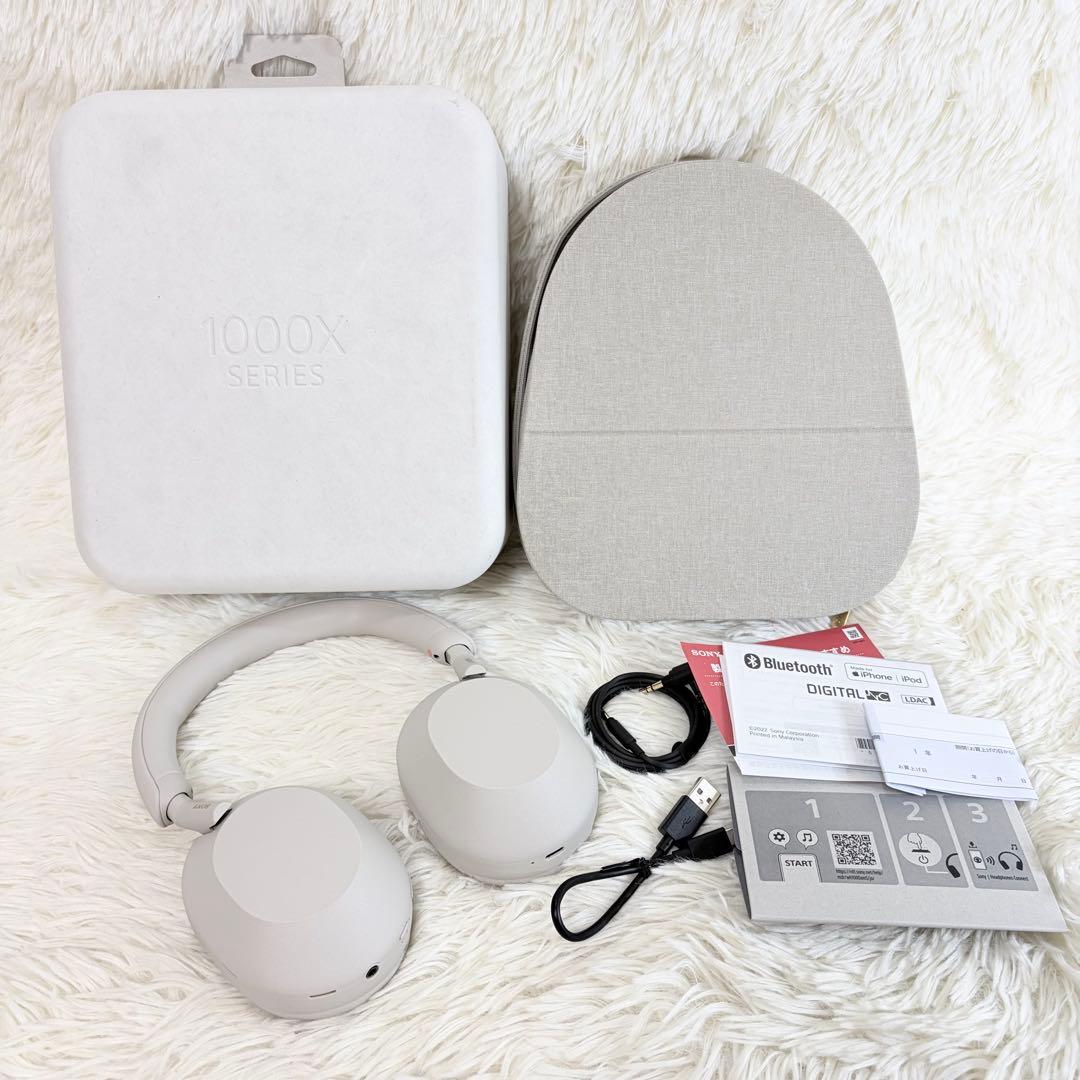 【美品】SONY WH-1000XM5 プラチナシルバー