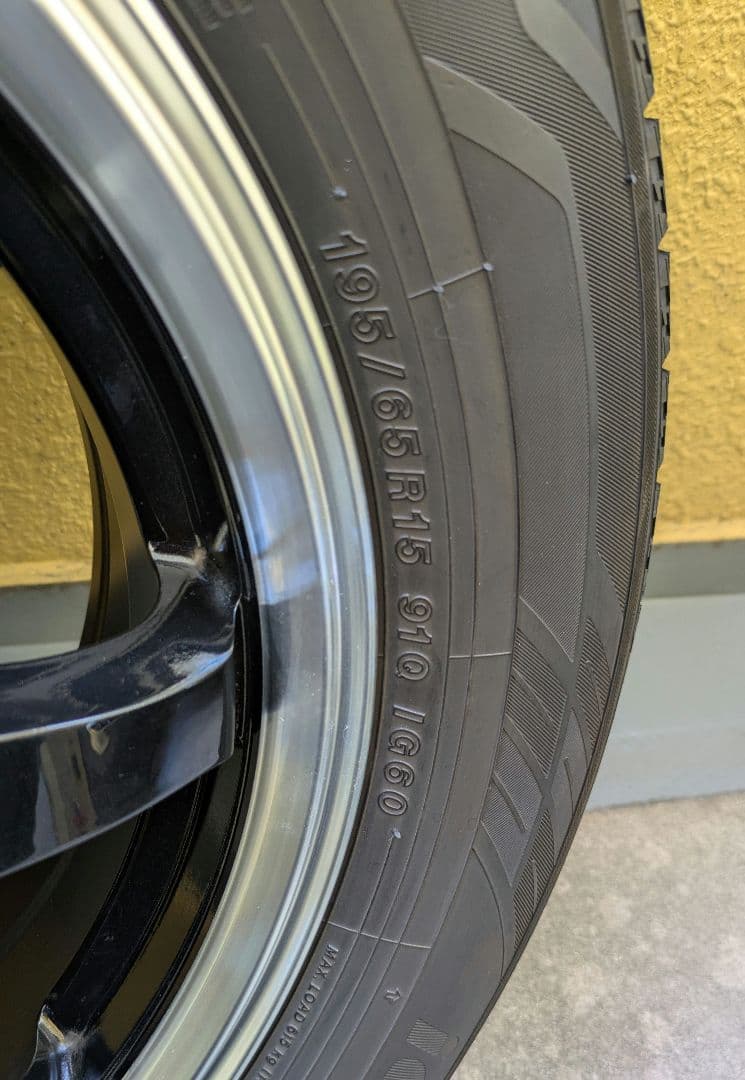195/65r15ヨコハマig60、G-SPEEDP-03 15×6J ナット付
