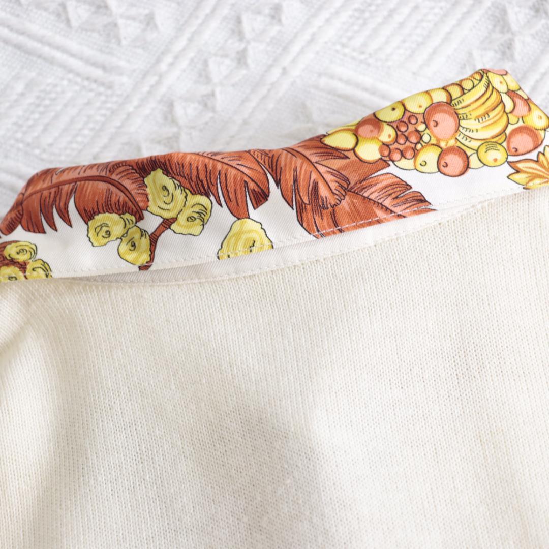 美品！エルメス　シルクレーヌ　ポロシャツ　XL　chapeau　Hermes