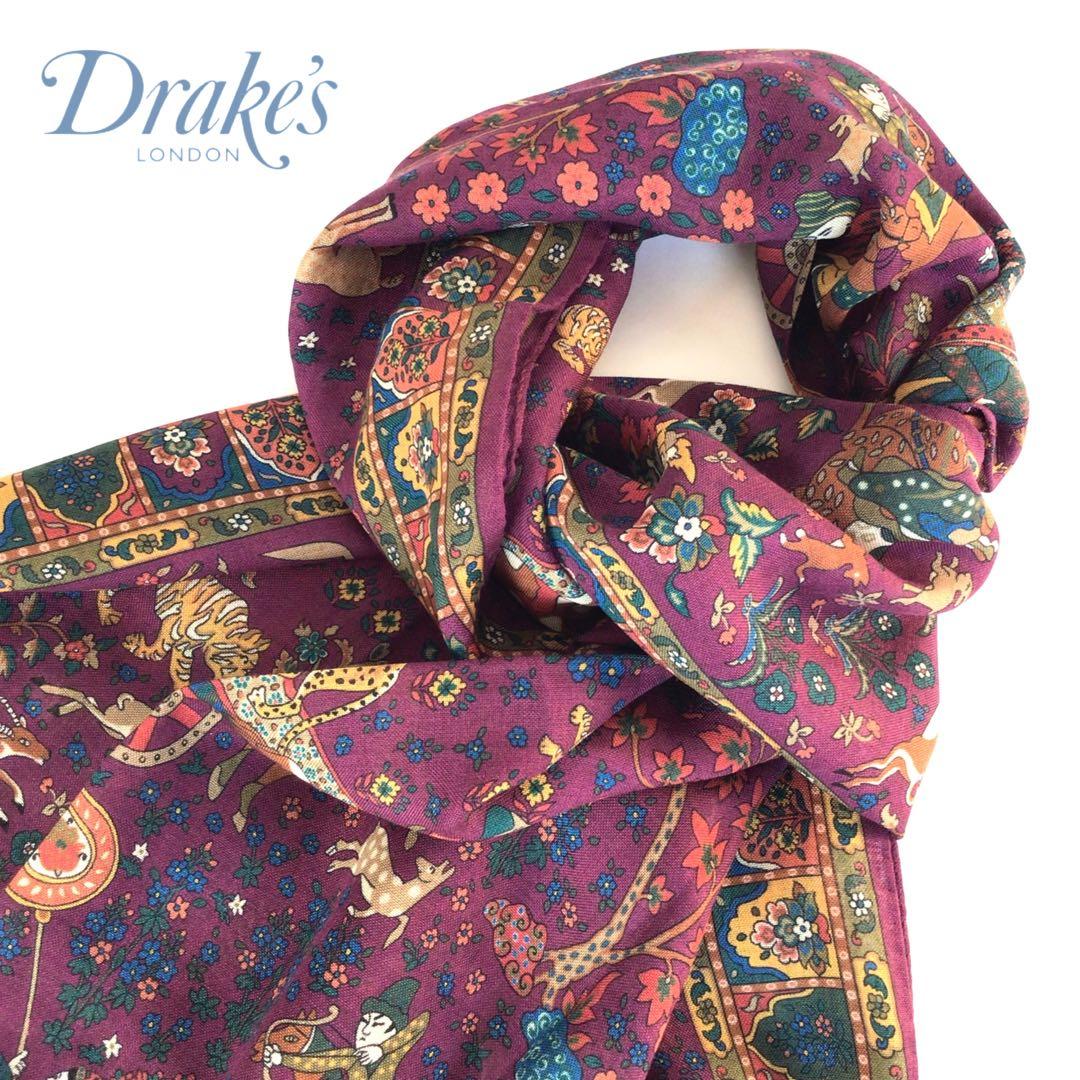 【新品タグ付き】Drake's スカーフ ムガルハンター❁アナトミカ 西口修平