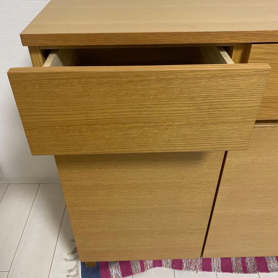 masacosama専用　無印良品　廃盤食器棚 オーク材キャビネット