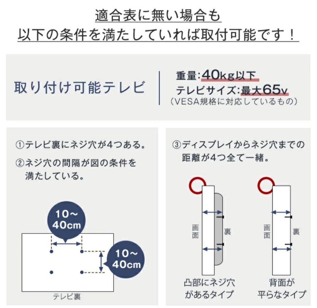 突っ張り式 テレビスタンド ストーングレー 65V対応