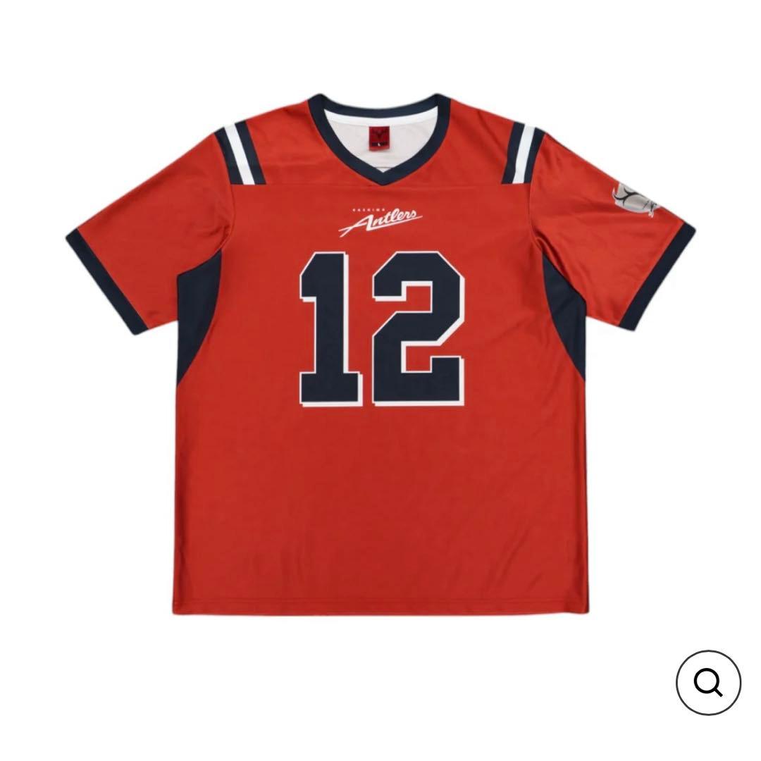 新品未使用　鹿島アントラーズ　アメフト風シャツ　Mサイズ