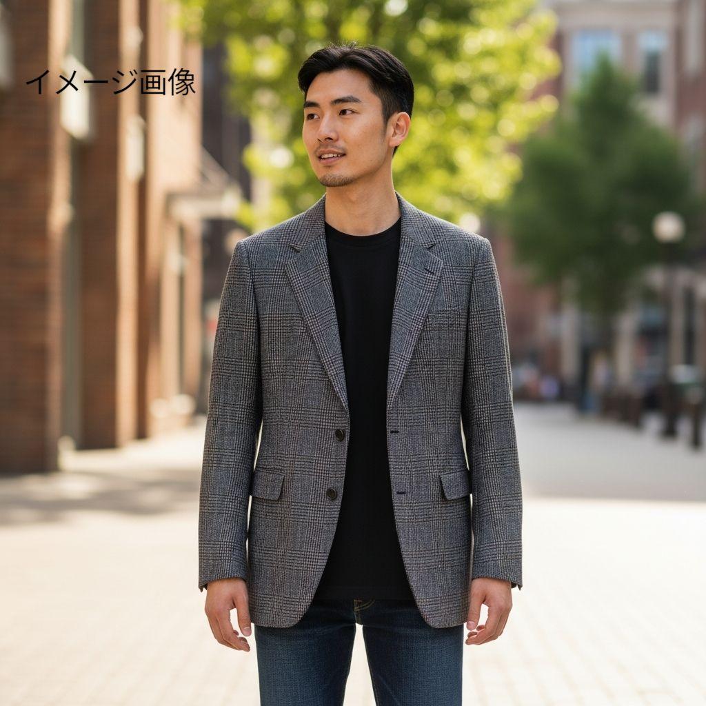 Burberrysグレンチェックウールテーラードジャケット 旧タグ　メンズL相当