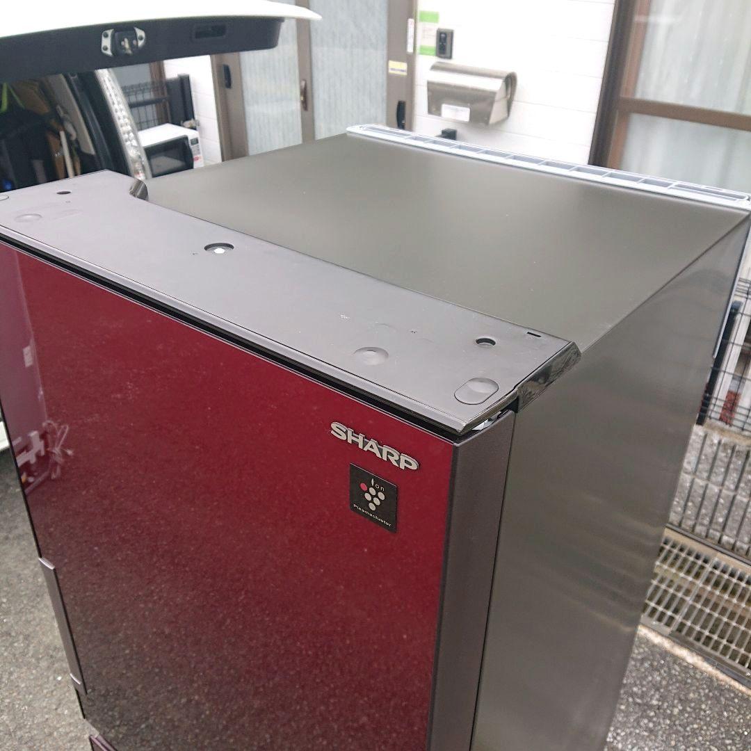 シャープ2018年プラズマクラスター冷蔵庫356L自動製氷 美品 送料設置無料