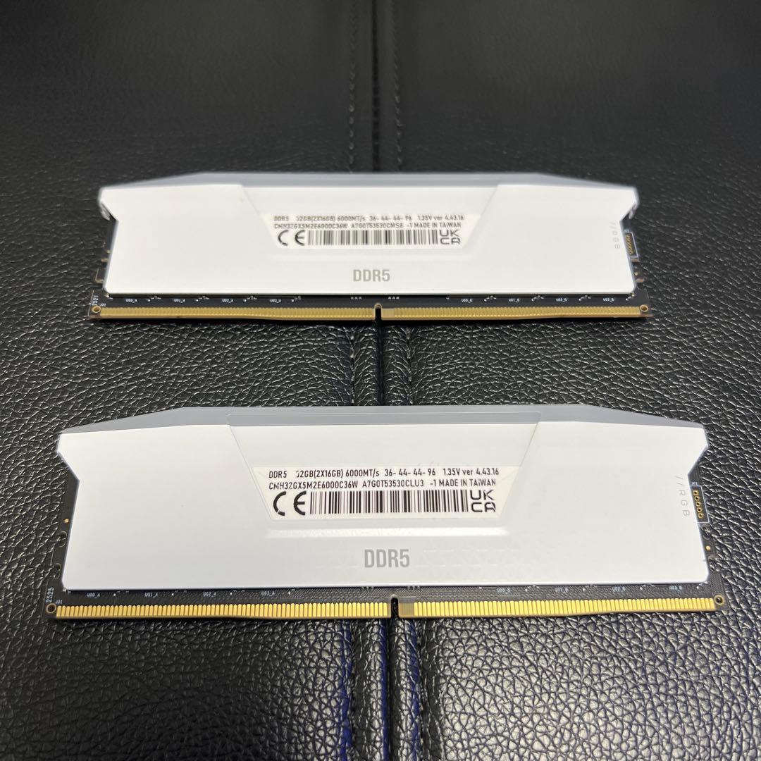 CORSAIR DDR5 32GB ホワイト [16GB×2枚]