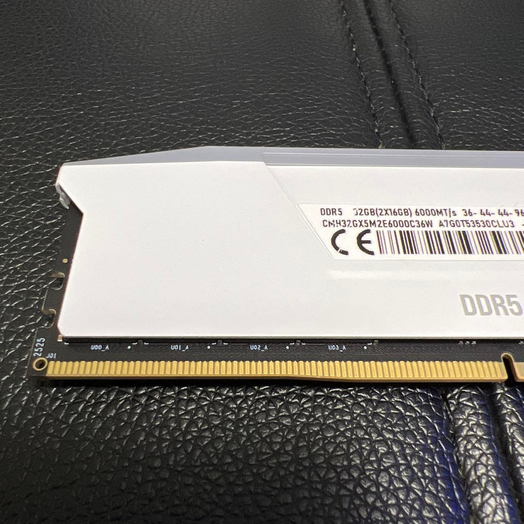 CORSAIR DDR5 32GB ホワイト [16GB×2枚]