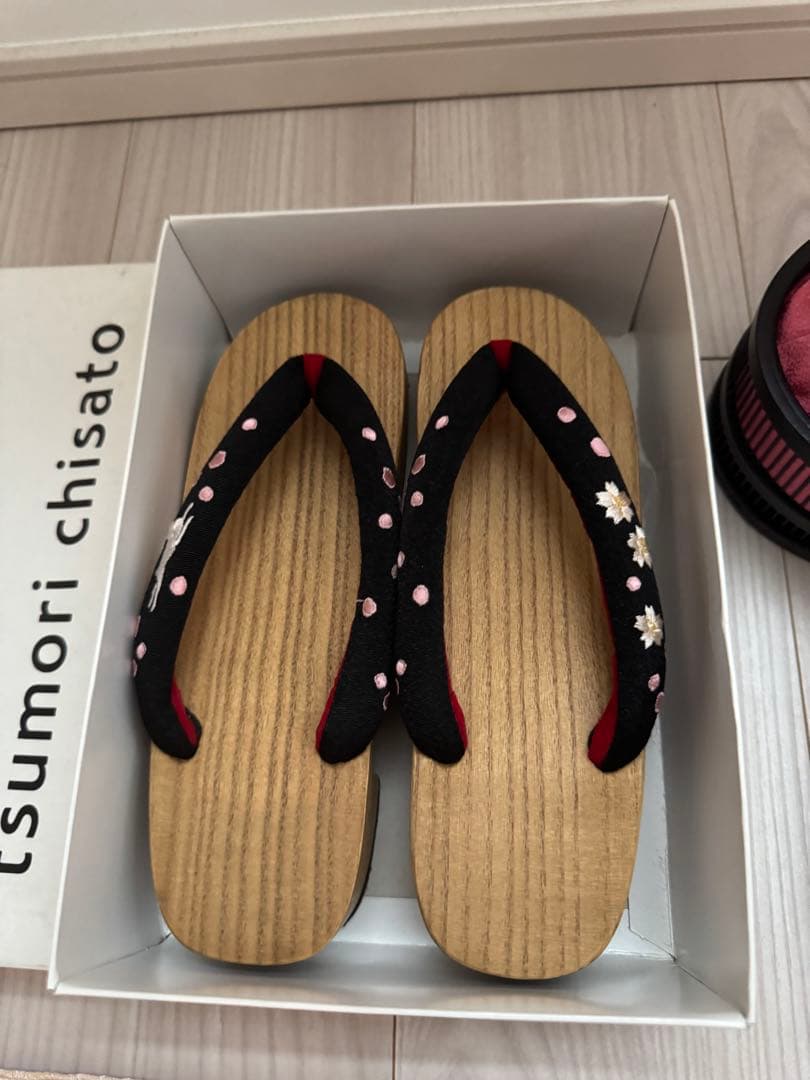 ツモリチサト　浴衣、帯、鞄、下駄、フルセット