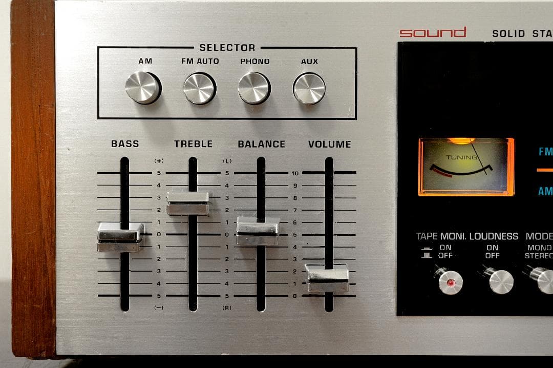 ★【動作品】SOUND KR-801 AM/FM ステレオレシーバー ♪