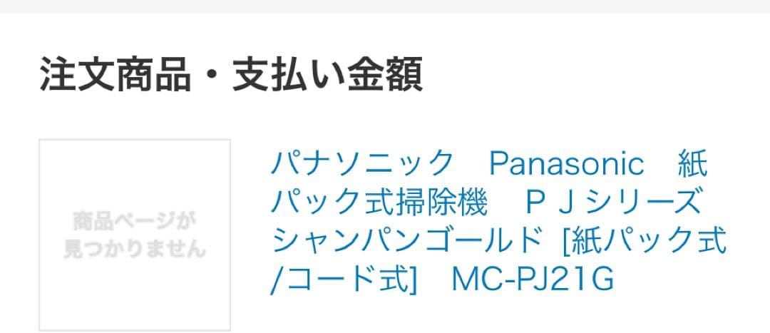 panasonic掃除機紙パック　MC-PJ21G