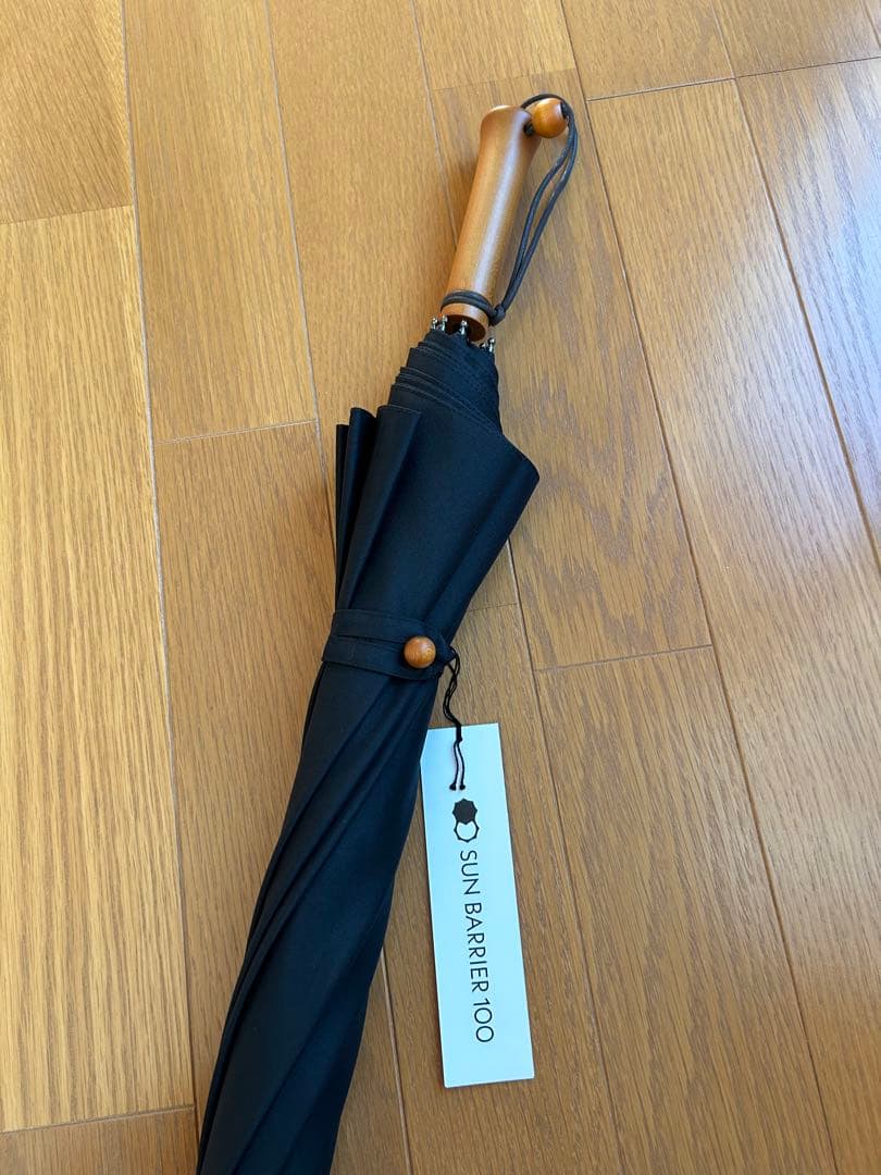 サンバリア100 Sサイズ 長傘　ブラック