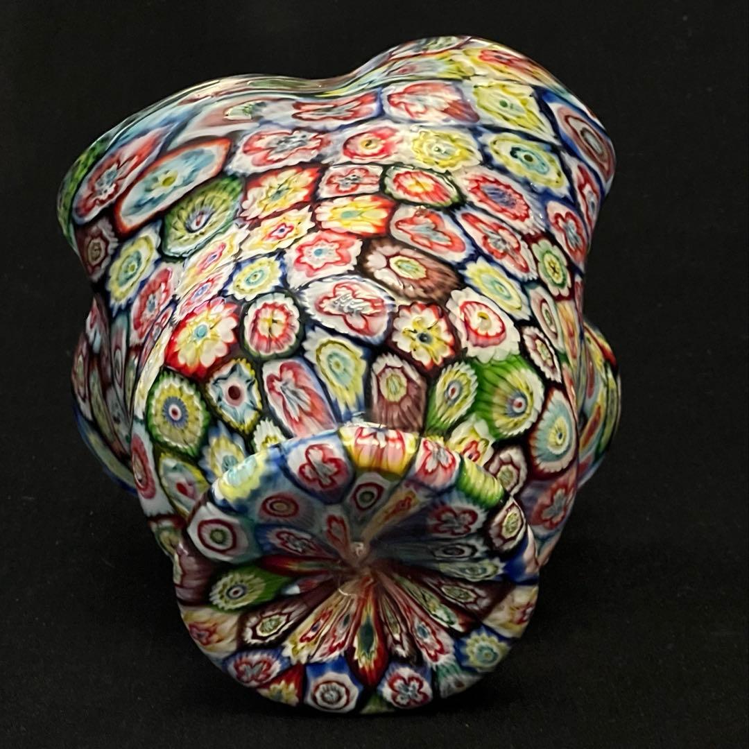 ムラーノガラス　ベネチアン　ミルフィオリ　花瓶　ボウル　置物　大きめ！