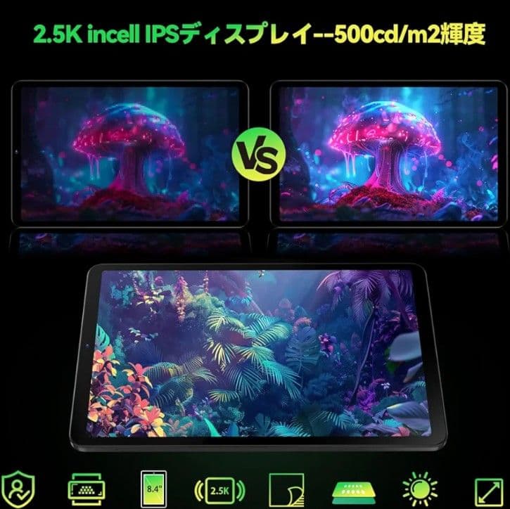 HeadWolf Fpad 6 Helio G99 2.5K 8インチ ケース付