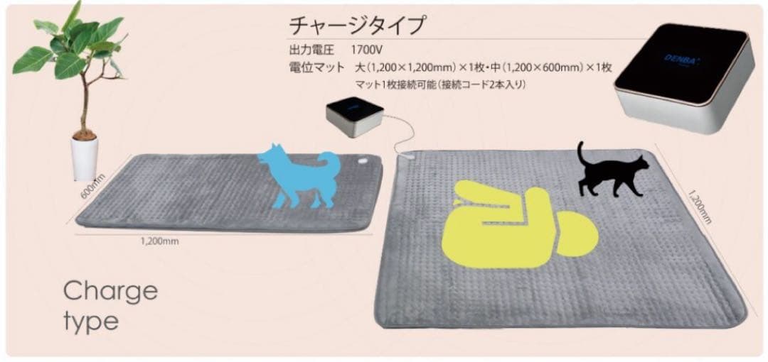 ★新品未使用★【DENBA Health Charge+保証書+防水カバー】