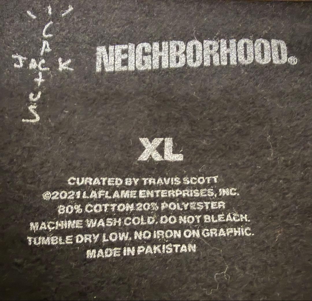 ツ*－様 CACTUS JACK × NEIGHBORHOOD HOODIE X