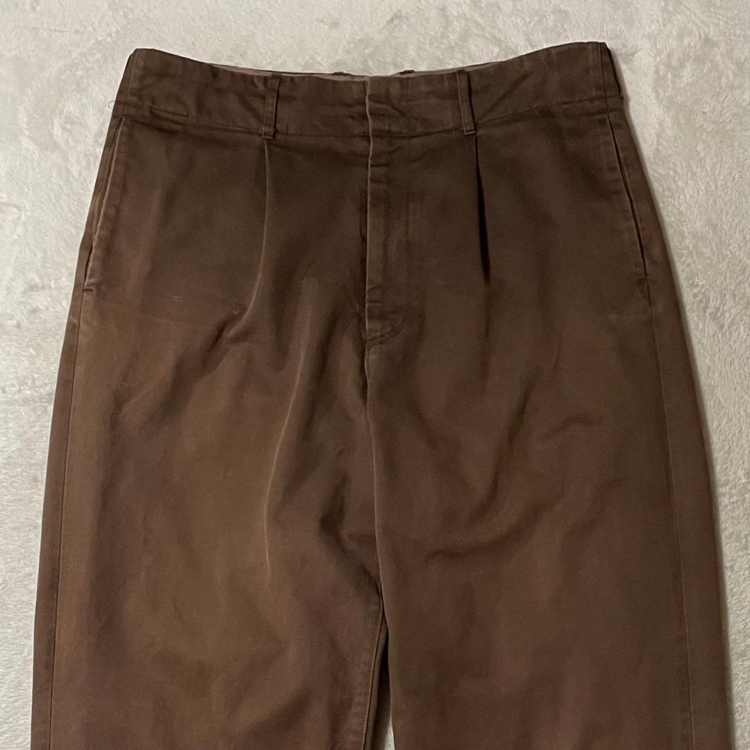 AURALEE オーラリー ウォッシュド ツイルパンツ Sz.4 ブラウン