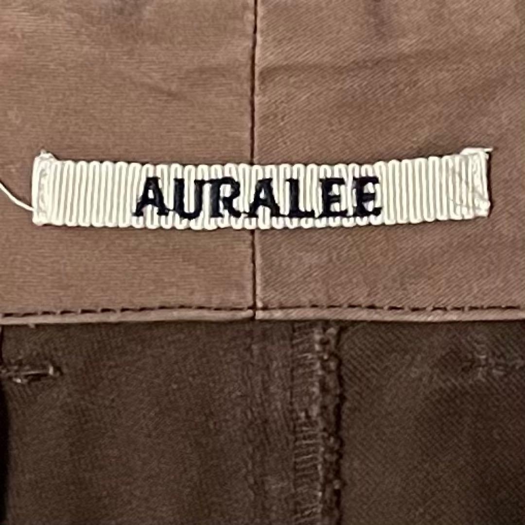 AURALEE オーラリー ウォッシュド ツイルパンツ Sz.4 ブラウン
