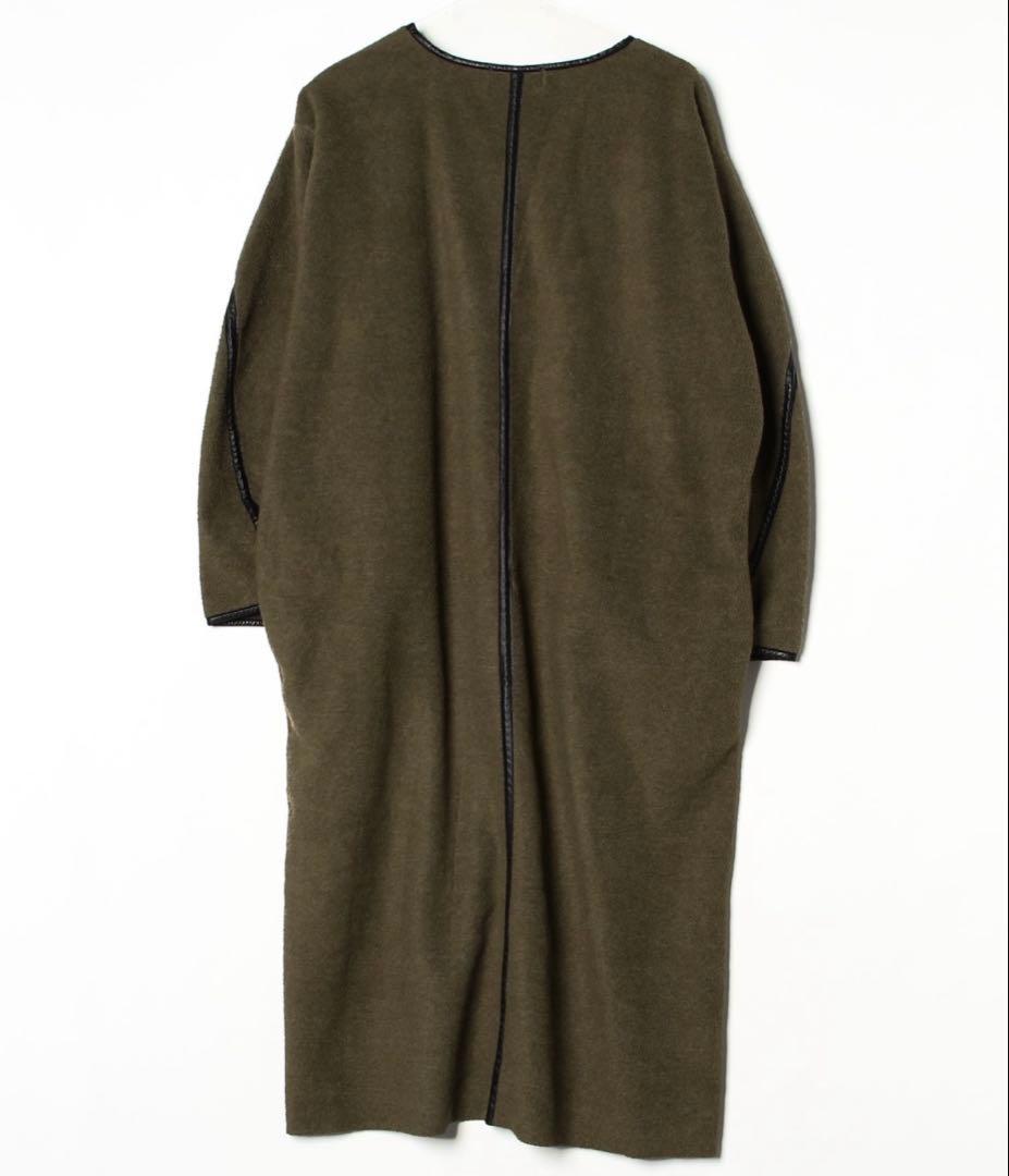ZUCCa フリース長袖ロングワンピース Mサイズ オリーブ